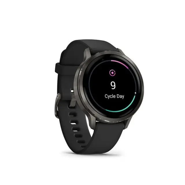 Garmin Venu 4 3.05 cm (1.2") AMOLED 41 mm Digital 390 x 390 pixels Touchscreen Black Wi-Fi GPS (satellite) 2