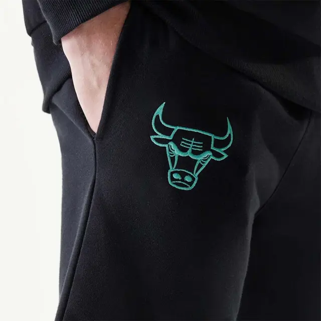 New Era Men's NBA League Essential Chicago Bulls Shorts Μαύρο 60771672 (New Era) 3