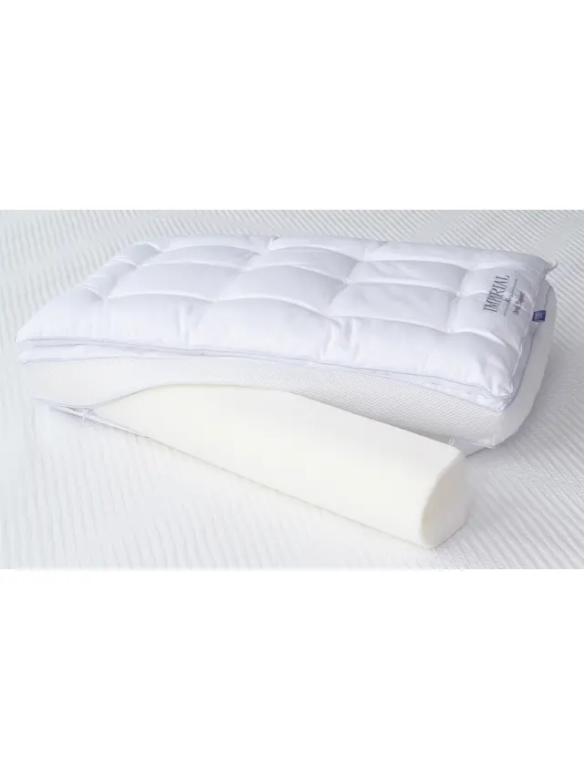 Μαξιλάρι Υπνου 44x68x18 Μαλακό White Comfort Palamaiki Imperial 100% βαμβακερό 2