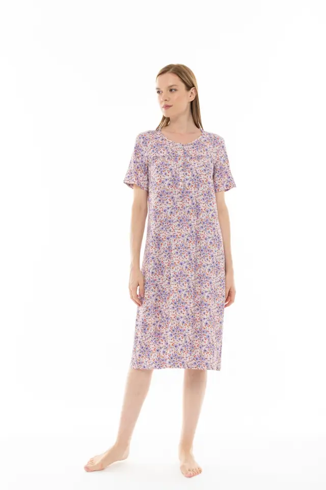 S1255 - Type - NIGHTGOWN CLASSIC VIOLETE FLOWER