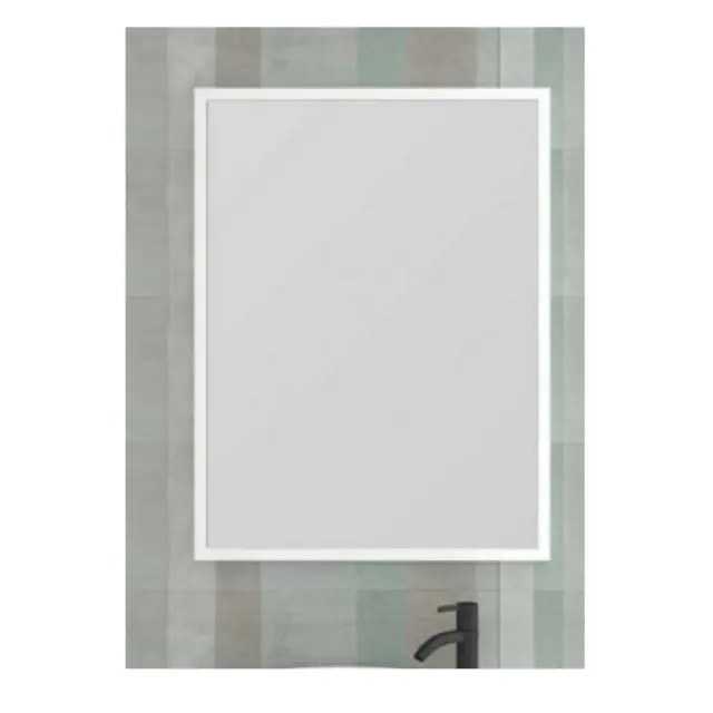 Ruler Ορθογώνιος Καθρέπτης Μπάνιου 60x140cm Λευκός