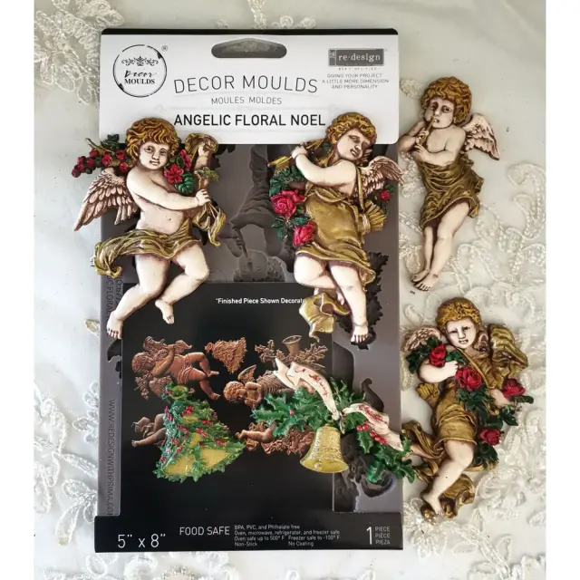 Καλούπι Redesign Prima Marketing 13x20cm, Angelic Floral Noel 3