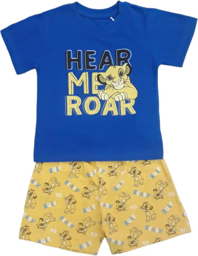 Πιτζάμα Καλοκαιρινή Hear Me Roar White Blue 8010358 - 7-8 Y (128cm)