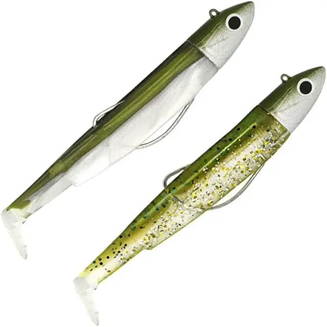 Σιλικονούχο Fiiish Black Minnow No1 Combo BM759 Double Combo Off Shore - 6gr Kaki + Kaki Paillete