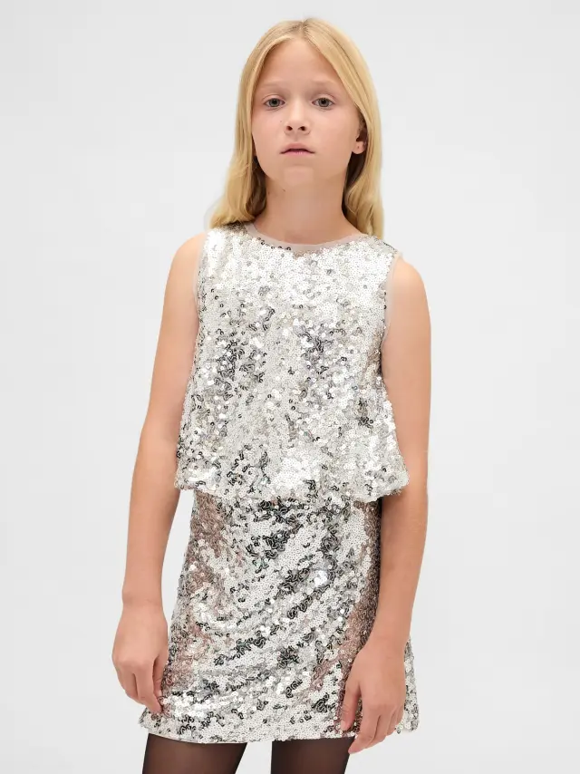 Παιδικό με Πούλιες Bubble Τοπ Silver