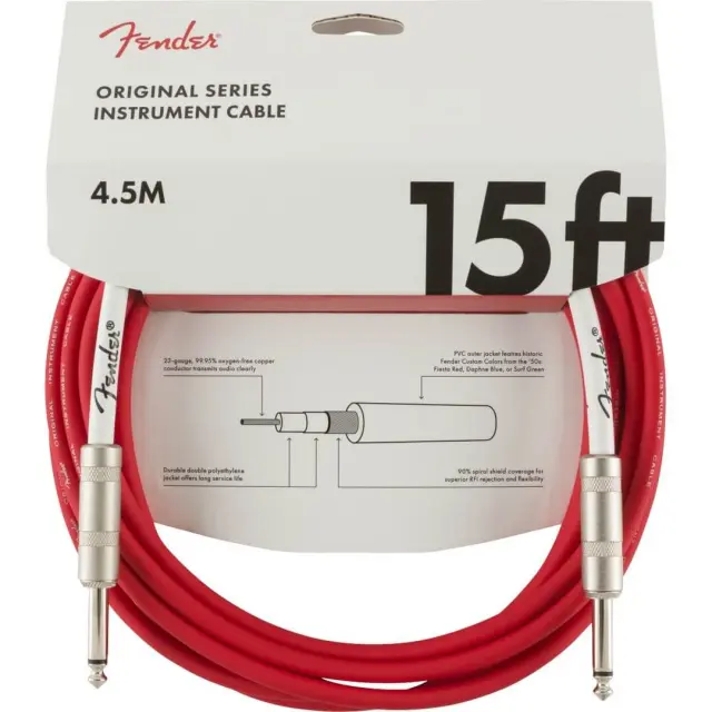 Fender Original Series Καλώδιο Οργάνου 4.5m Fiesta Red