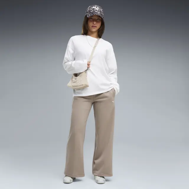Puma Ess Wide Leg Pants Mouse Gray 692919-81 - L 3