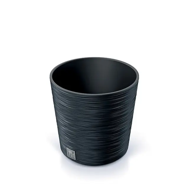 Prosperplast Furu Eco Wood DFR300-S433 Γλάστρα στρογγυλή 17lt Ανθρακί / A103899
