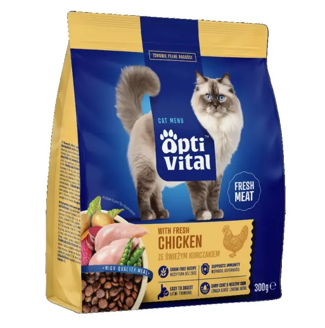 OPTIVITAL With fresh chicken - dry cat food - 300g
