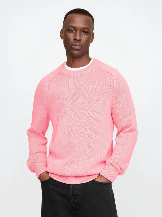Raglan Crewneck Πουλόβερ Coral frost - XXL