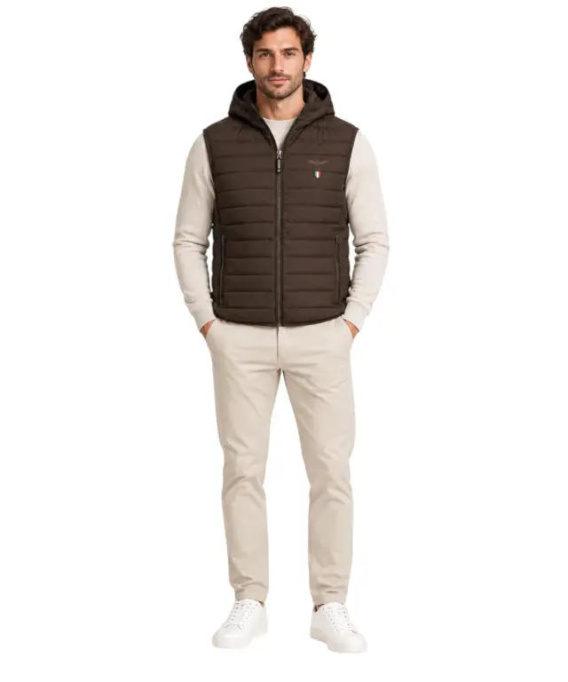 Accademia Militare - Ανδρικό Αμάνικο Μπουφάν W6S727-5682-054 Καφέ 2