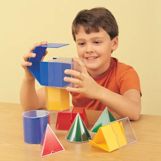Learning Resources Εκπαιδευτικός Εξοπλισμός 8 Πτυσσόμενα Γεωμετρικά Σχήματα για 7+ ετών LER 0921 2