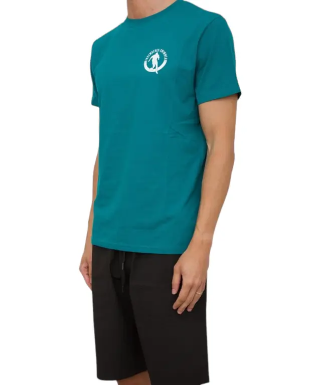 Bikkembergs - Ανδρικό T-shirt Κοντομάνικο BKK3MTS02-EVERGL Πετρόλ 2