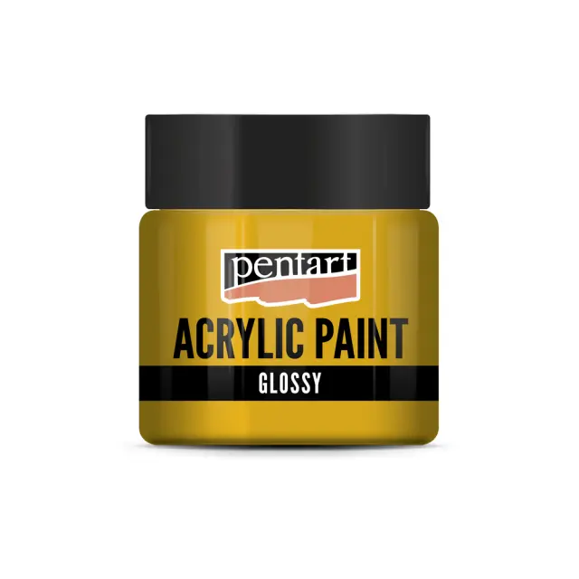 Χρώμα ακρυλικό Glossy (Γυαλιστερό) 50ml Pentart, Sun Yellow