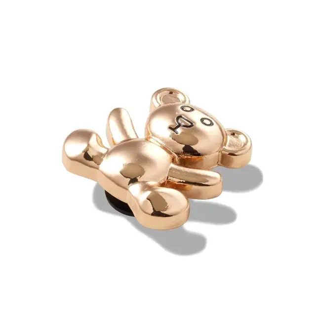 Crocs Jibbitz Gold Teddy Bear (10011085-UNC) - MULTI-COLOR - One Size 2