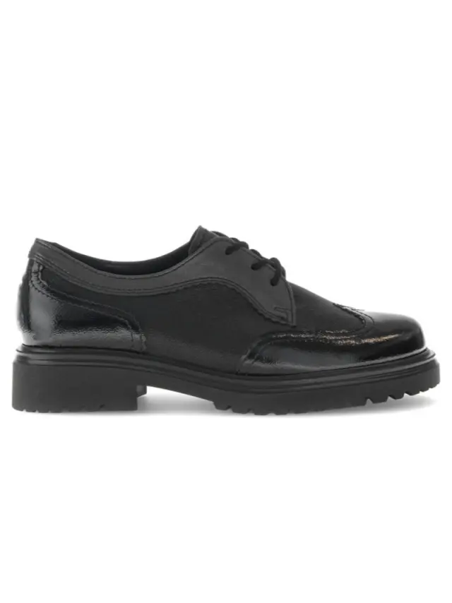 Gabor Δετά-Oxfords Γυναικείο δέρμα Μαύρο GAB/72555 17-SCHWARZ - 39 3