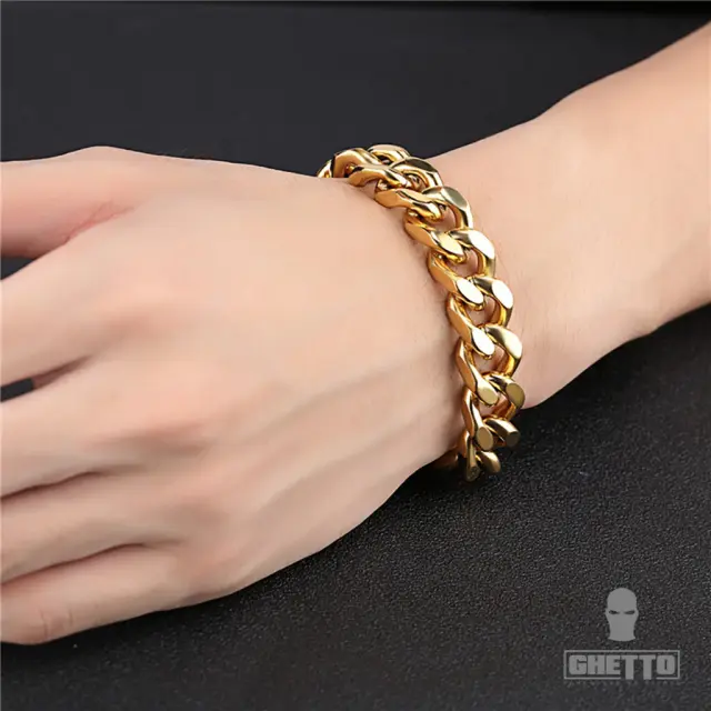 Ghetto Cuban Link Bracelet Gold