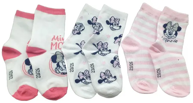 Παιδικές Κάλτσες 3 Ζευγάρια Minnie 7120286 - 27-30 2