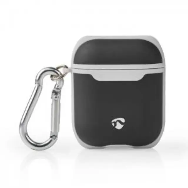 Προστατευτική θήκη για Apple Airpods AirPods 1 και AirPods 2, σε μαύρο/γκρι χρώμα. 3