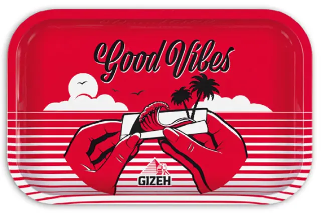 Gizeh Rolling Tray Δίσκος Κόκκινο - Small (17x27cm)
