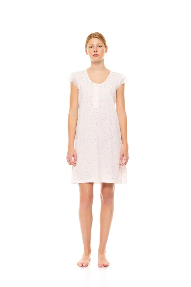 S1454 - Type - NIGHTGOWN PINK DAISY
