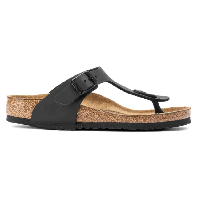 Birkenstock Σαγιονάρες Παιδικό Birko-Flor(ανθεκτικό υλικό της Birkenstock-επιτρέπει την επαφή με το νερό) Μαύρο BIR/GIZEH KIDS 846143 BLACK