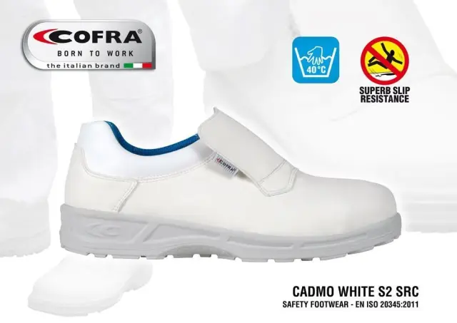 Λευκό Παπούτσι Ασφαλείας Cofra Cadmo White S2 SRC - 36 3