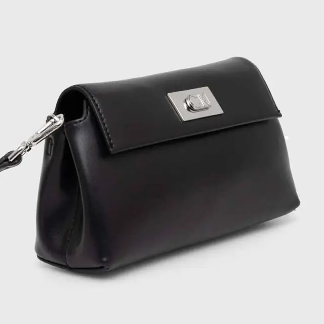 Calvin Klein - Γυναικεία Τσάντα Ώμου/Χιαστή Ck Push Crossbody K60K612633-BEH Μαύρο 2