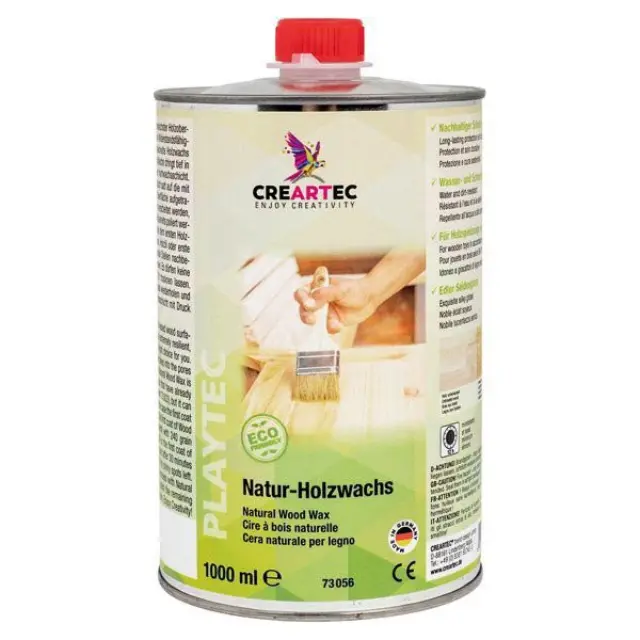 Creartec Φυσικό Κερί για Ξύλο - 1Ltr