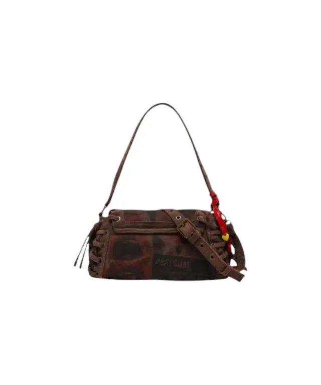 Desigual - Γυναικεία Τσάντα Ώμου Zarauz Scratched 26WAXD14-9019 Καφέ 2