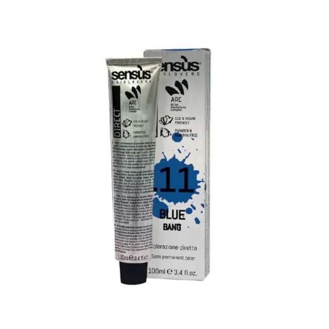 Sensus Direct Bang (11) Blue 100ml - (άμεση βαφή σε μπλε χρώμα)