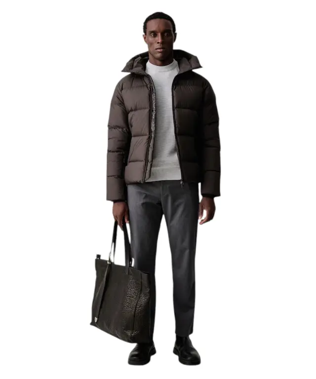 Hugo Boss - Ανδρικό Πλεκτό Πουλόβερ Regular Fit Anion S 50527584-086 Γκρι 2
