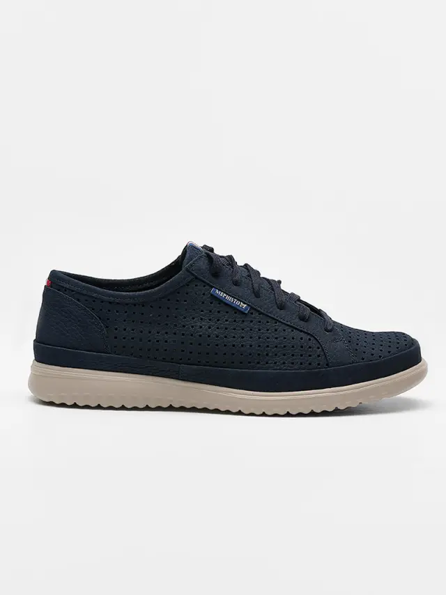 Mephisto Sneakers Ανδρικό δέρμα Nubuck Μπλέ MEP/TOM PERF NAVY 2
