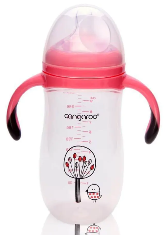Μπιμπερό με Χερούλια 280ml Chickling Cangaroo Girl Pink 3800146259662