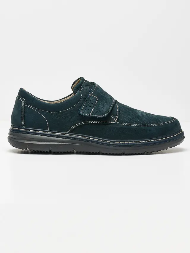 Imac Μοκασίνια-Loafers Ανδρικό δέρμα Nubuck Μπλέ IMA/350790 BLUE/BLUE - 40 2
