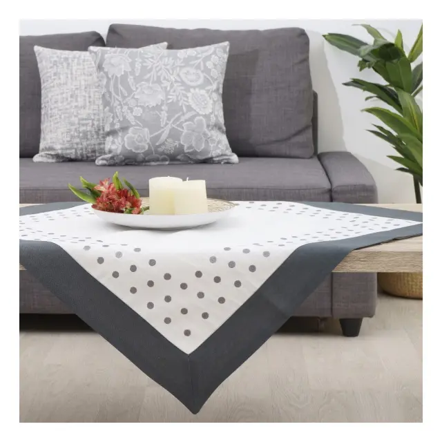Τραπεζομάντηλο Dimeco 140x140 15230 Dark Grey 2