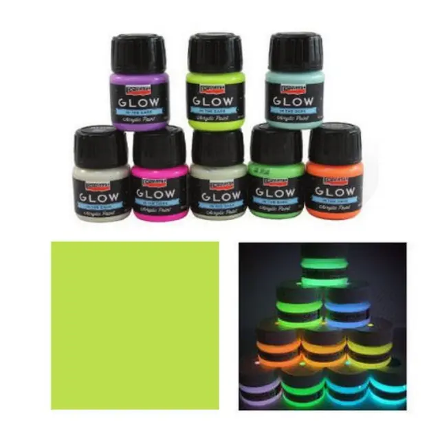 Χρώμα Φωσφοριζέ στο σκοτάδι (Glow in the Dark) Pentart 30ml - Lime