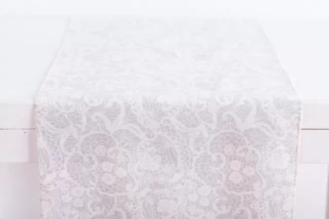 Beauty Home ΡΑΝΝΕΡ ΜΕ ΤΥΠΩΜΑ ΛΕΥΚΗ ΔΑΝΤΕΛΑ 32 cm x 2.5 m 2