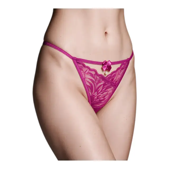 Milena Γυναικείο String Δαντέλα, Χρώμα Magenta