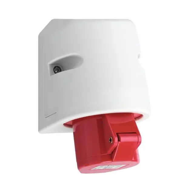 Industrial socket 32A 400V 5P IP44 surface mount