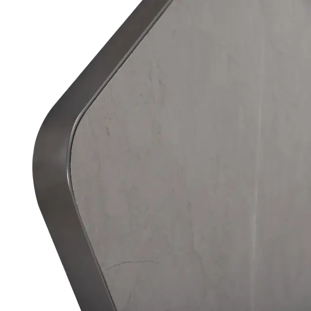 ΕΠΙΦΑΝΕΙΑ ΤΡΑΠΕΖΙΟΥ SINTERED STONE FB96655.05 GREY MARBLE--ΠΛΑΙΣΙΟ ALU ΓΚΡΙ 80x80εκ. 3