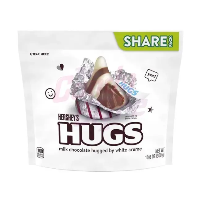 Hershey's Hugs White Creme Share Pack 301gr (ΠΡΟΣΟΧΗ! Λιώνει!)
