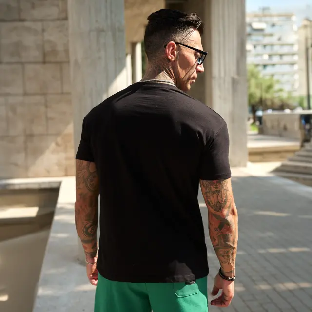 T-shirt Noshame® Μαύρο με τύπωμα - 142505 - XXL 2