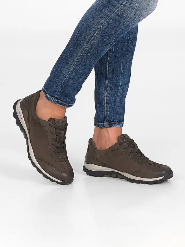 Gabor Sneakers Γυναικείο δέρμα Nubuck Γκρί GAB/56965 30-ANTHRAZIT 2