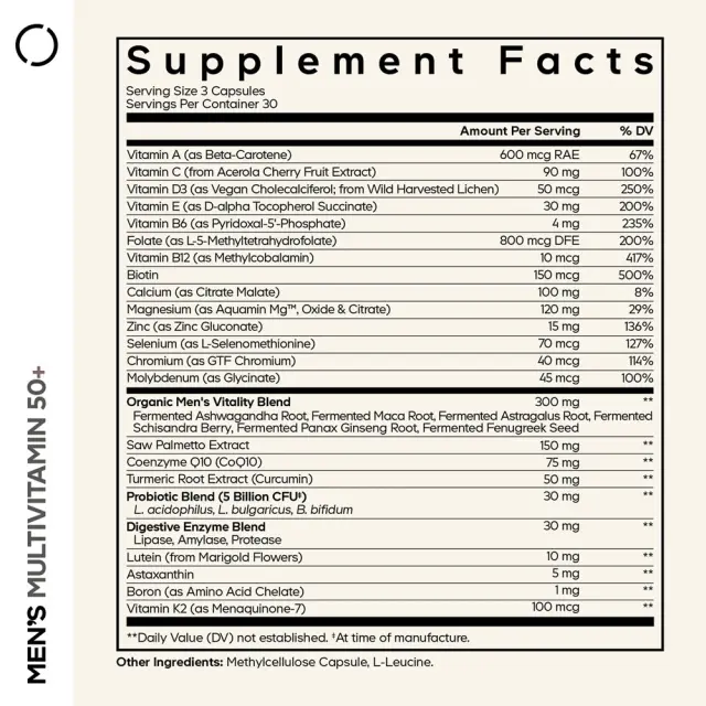 Codeage Men's Multivitamin 50+ 2