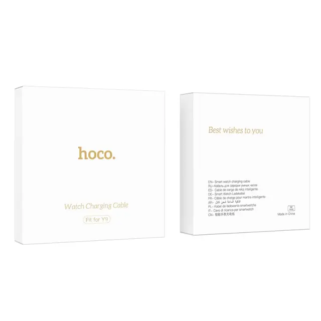 Φορτιστής Hoco για Y9 Smart Sports Watch 2 pin 9mm Λευκός 2