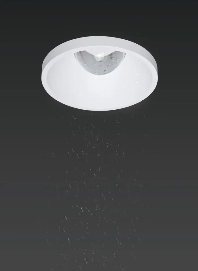 Poc 04435/W/C/68 Χωνευτό φωτιστικό οροφής led 6W 4000K IP44 ø6.8cm λευκό Άσπρο