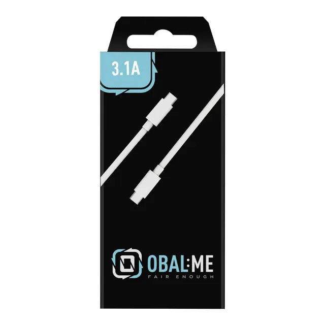 OBAL:ME Fast Charge USB-C/USB-C Cable 1m White 2