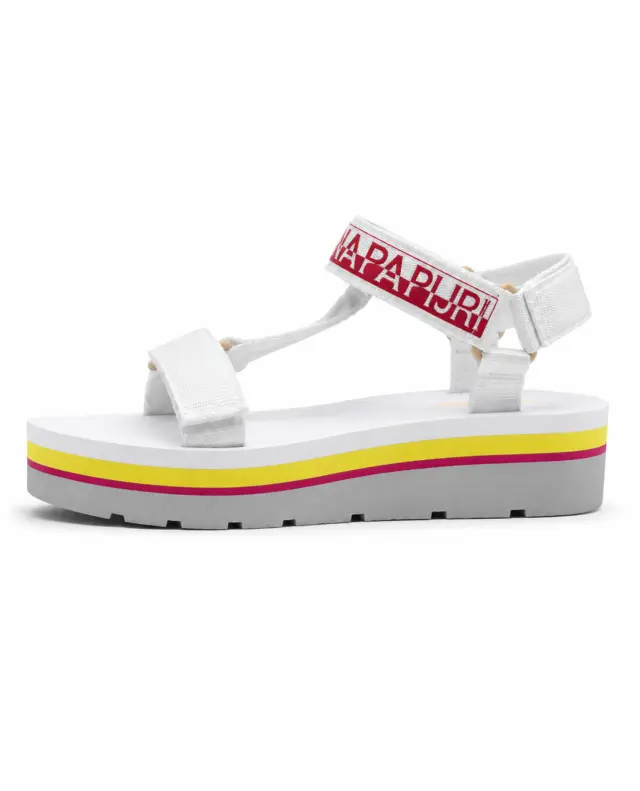 Napapijri Γυναικεία Λευκά Platform Sandals - EU 39