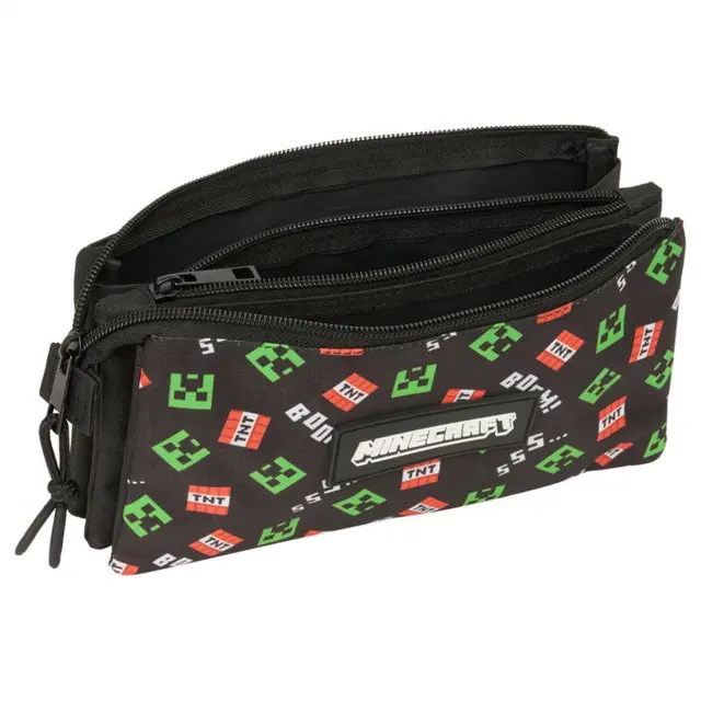 Κασετίνα τριπλή Minecraft triple pencil case 3